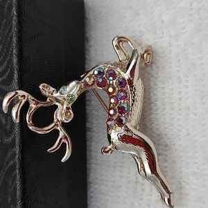 Christmas Reindeer Brooch